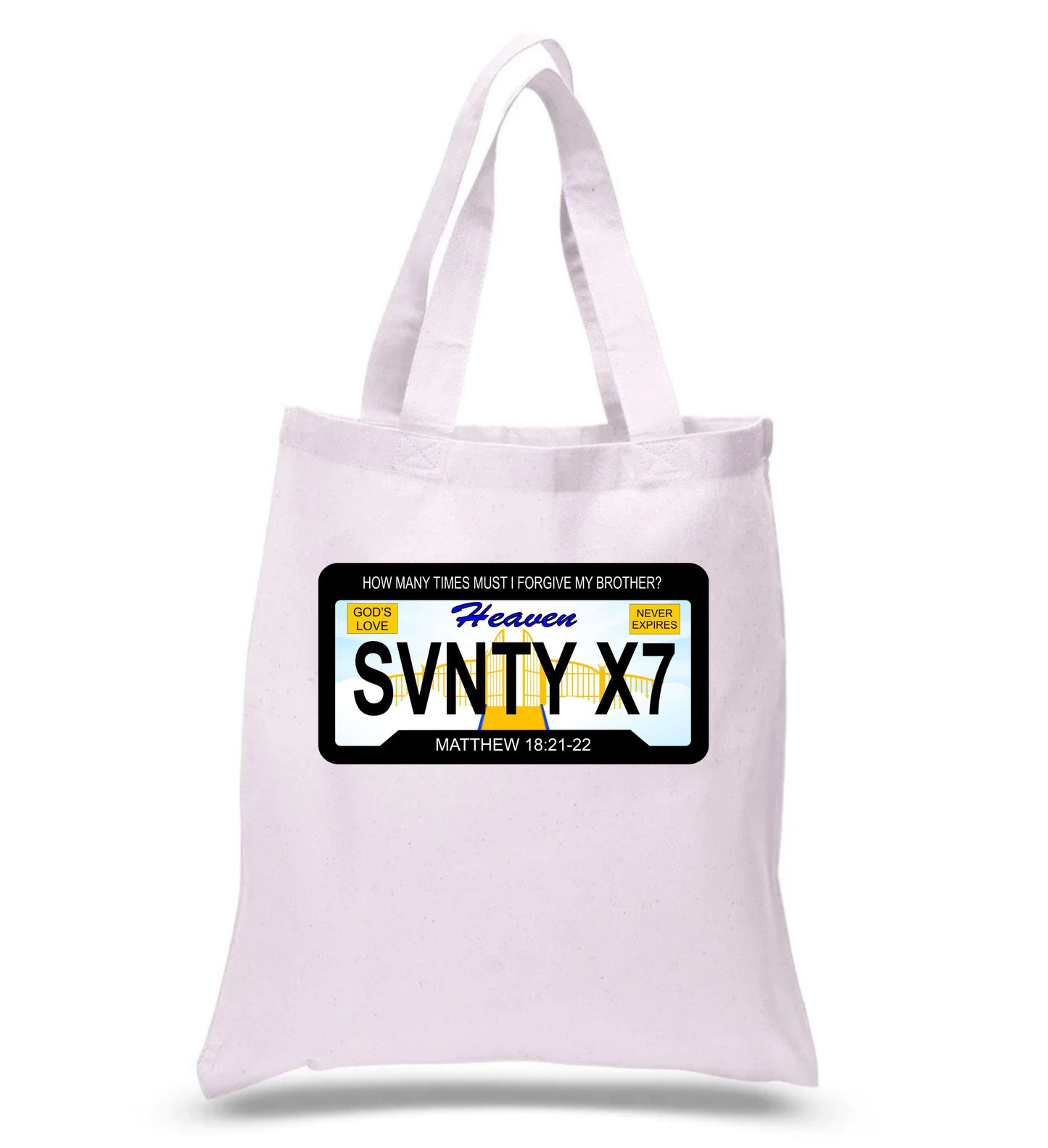 SVNTY X7  (SEVENTY TIMES SEVEN)- Tote Bag