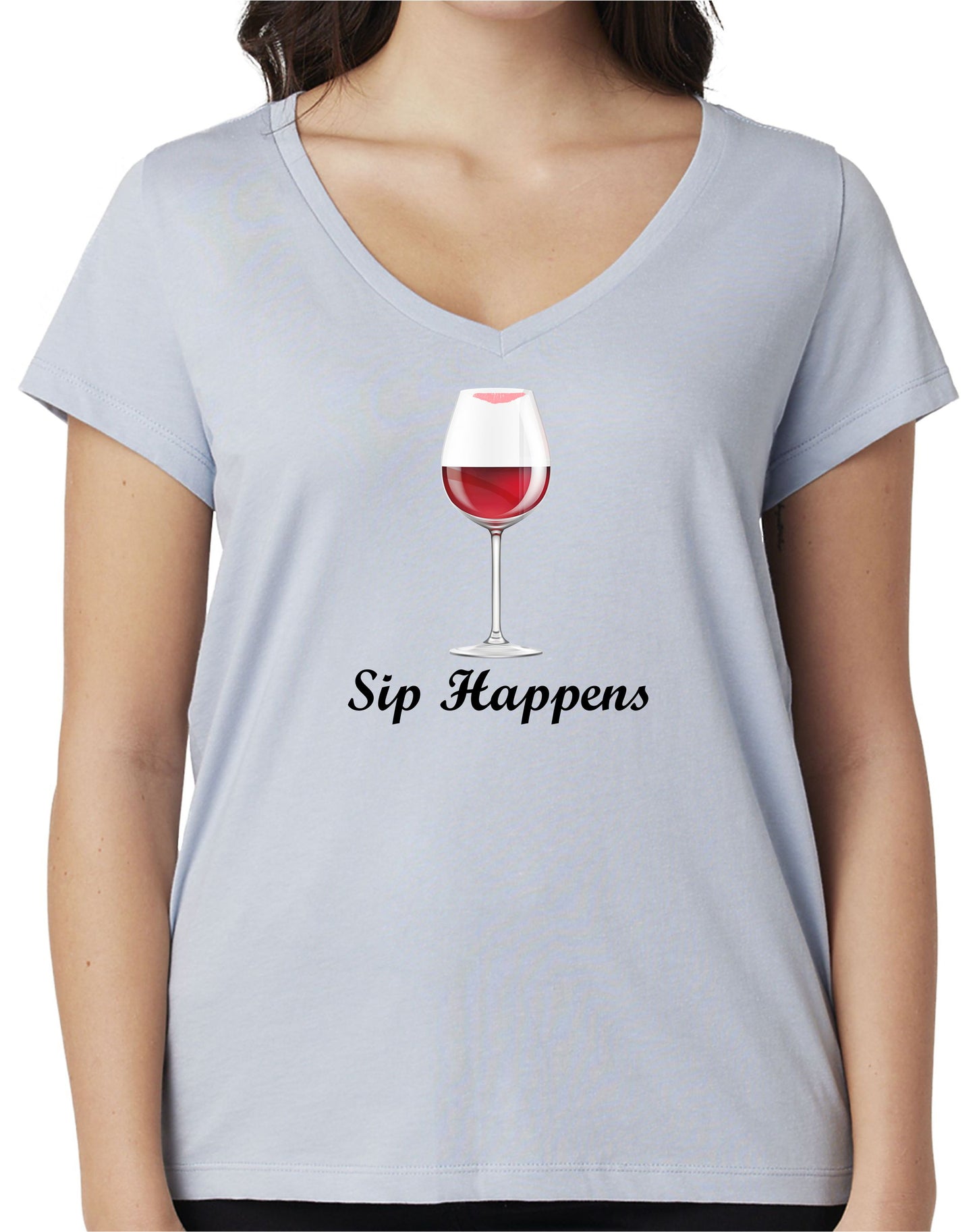 SIP HAPPENS - Ladies V-Neck