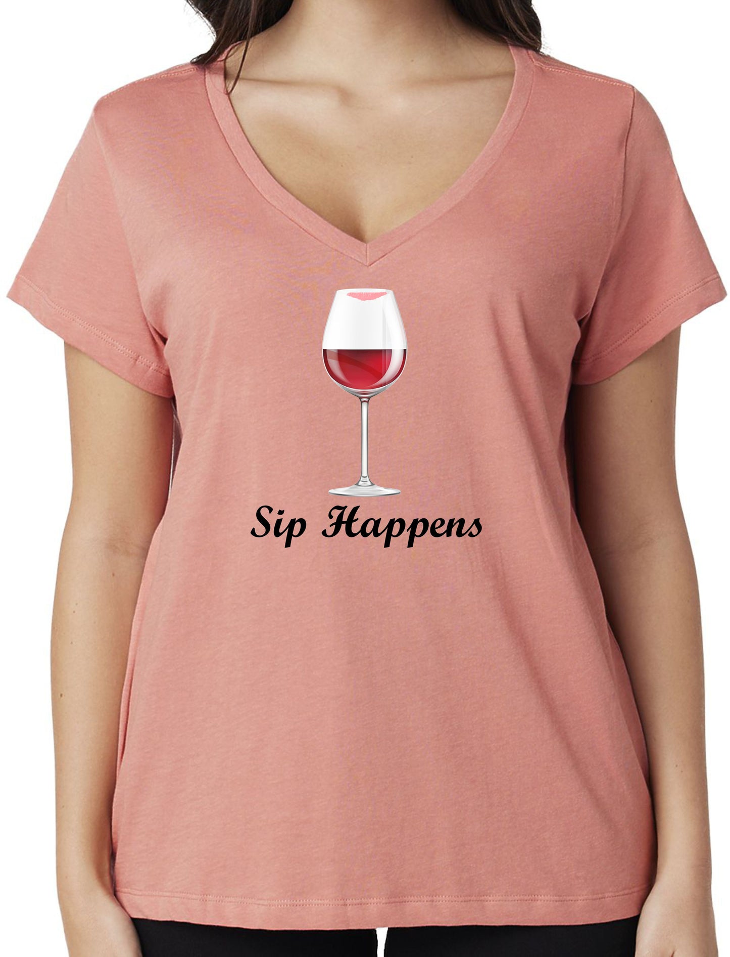 SIP HAPPENS - Ladies V-Neck